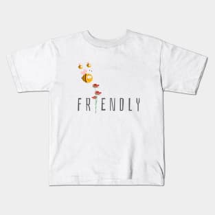 Bee friendly funny Kids T-Shirt